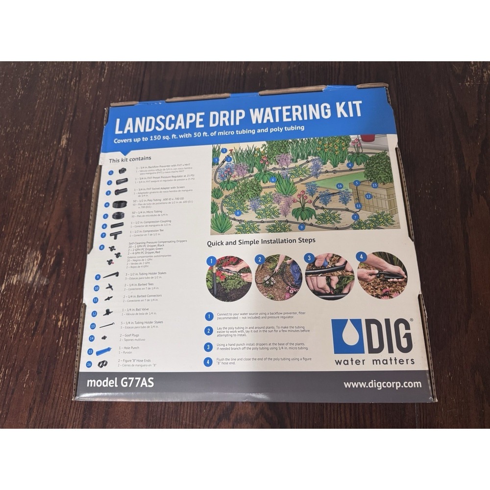 Landscape Drip Watering Kit. EASY. Brand New In Box. Never Used - Picture 2 of 5